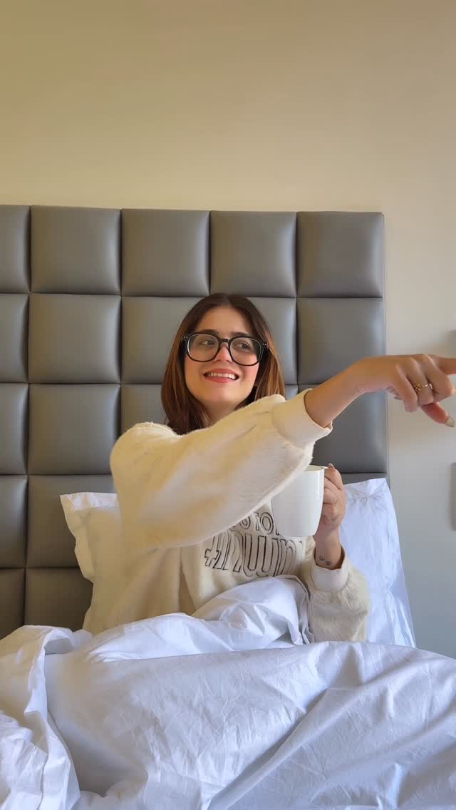 Instagram post by @whoisaarzoo for Dr Sheths. Caption reads: Cozy sweaters + hot chocolate + @drsheths SPF 50+ ....