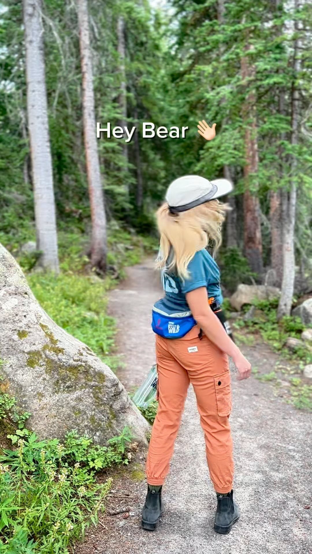 Instagram post by @wanderful_em for Kodiak Cakes. Caption reads: Let’s talk bear safety 🐻 

Seeing a bear in the....