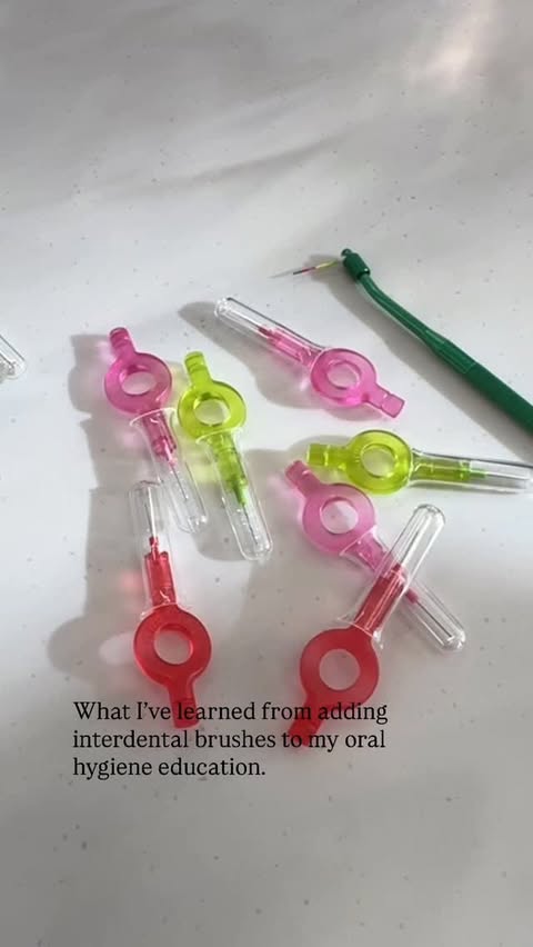 Instagram post by @hygieneedge for Curaprox. Caption reads: [...] of our patients can use them daily. 4.....