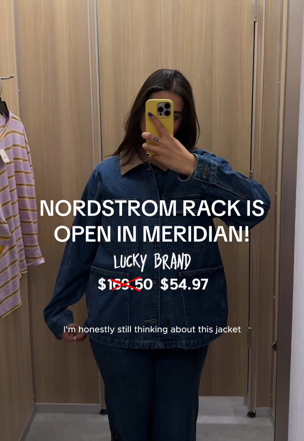 TikTok post by @rosiepiper_ for Nordstrom Rack. Caption reads: If you see me with a new wardrobe, you can thank....
