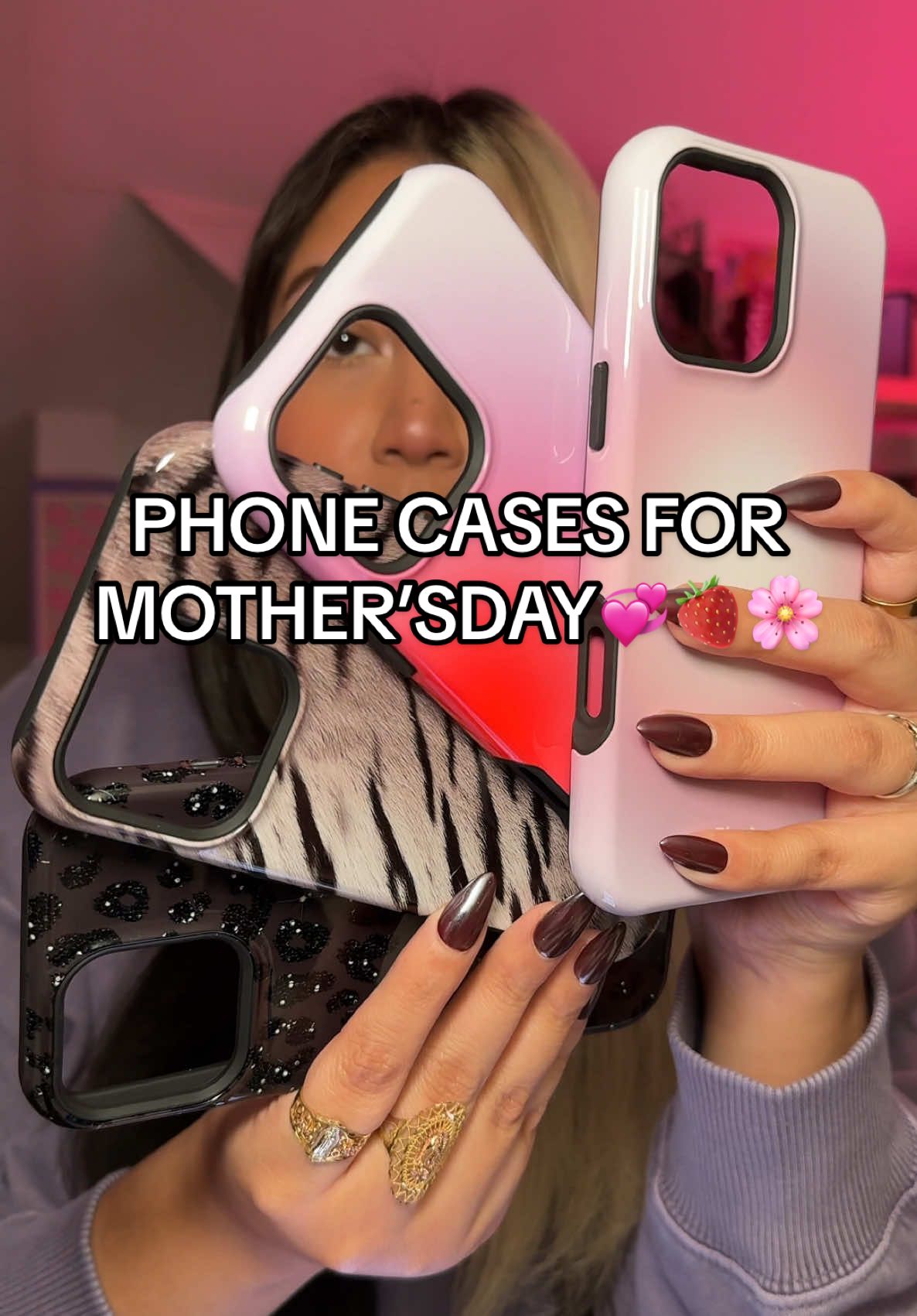 TikTok post by @mirandafannyyy for Blunt Cases. Caption reads: [...] EVERYONE owns a phone)🙂‍↔️🧸💖 @Blunt Cases....