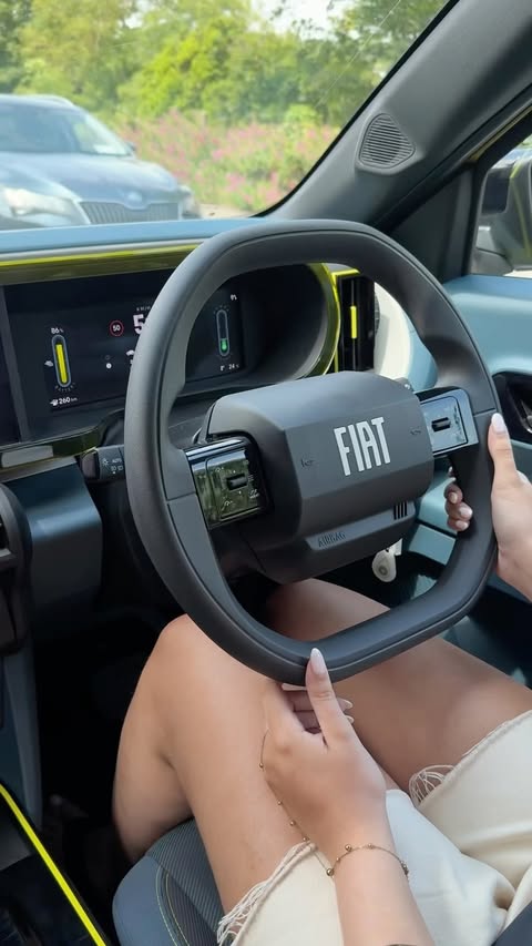 Instagram post by @leahmorgannn_ for FIAT. Caption reads: Enjoying the sunshine with the new Fiat Grande....
