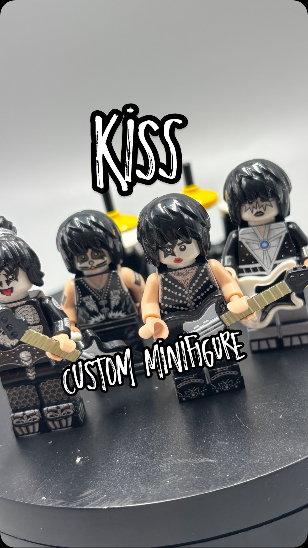 Instagram post by @wattn_stein for Minifigs.me. Caption reads: [...] custom Design minifigure set from....