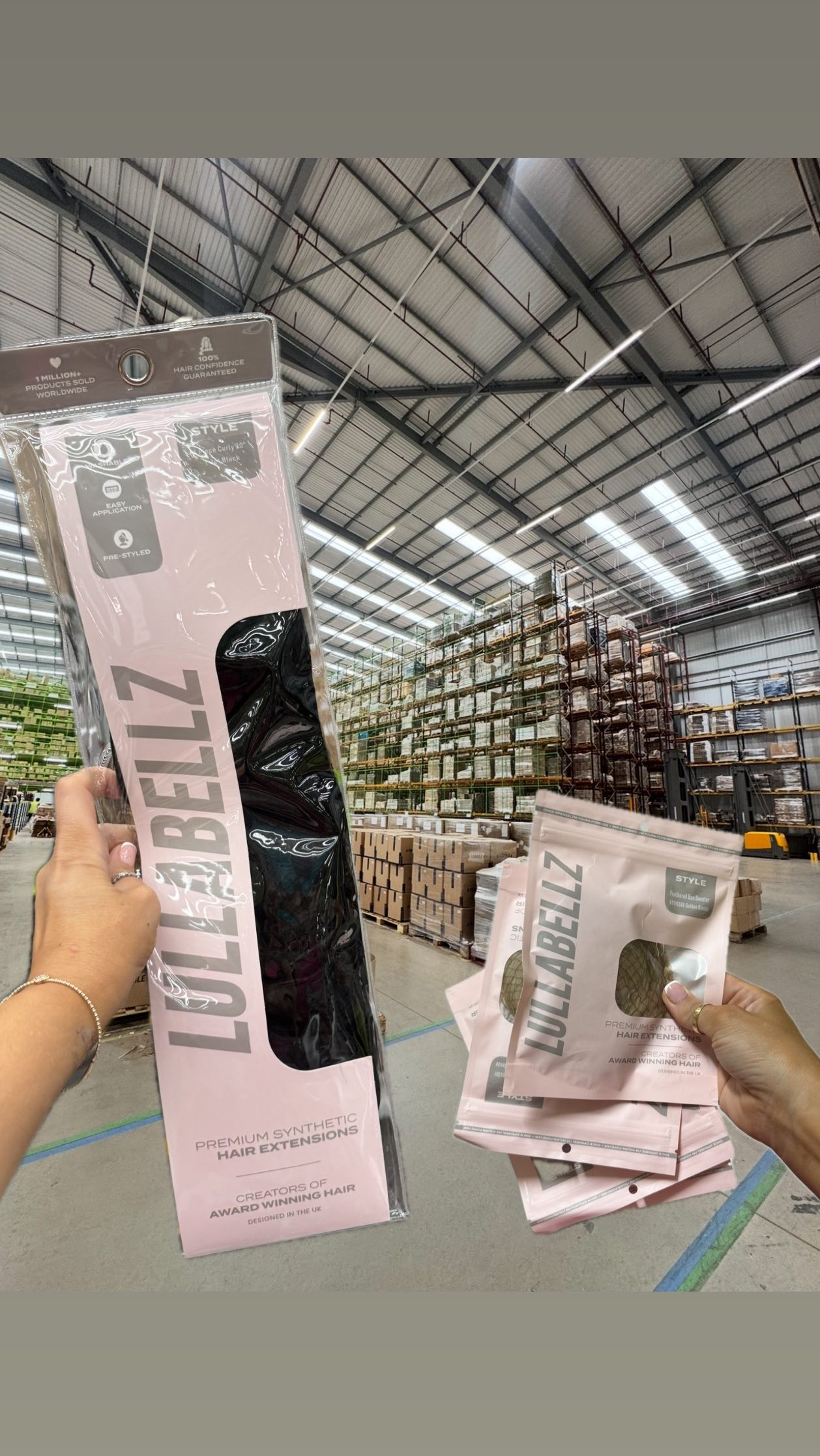 Instagram post by @laurajaynesmith for LullaBellz. Caption reads: ✨NEW packaging reveal!✨

The first batch of our....