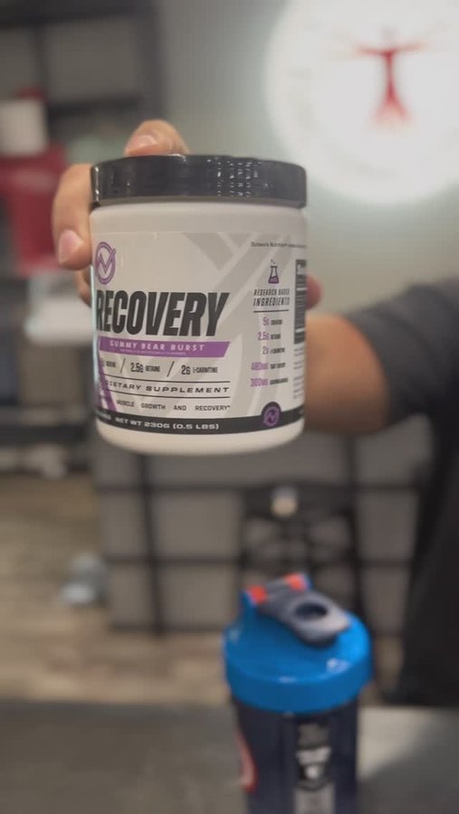 Instagram post by @trey.meagher for Outwork Nutrition. Caption reads: Recovery starts here! 💪 Outwork Nutrition....