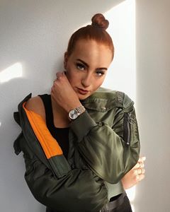 Instagram post by @michellelangerak for Rosefield. Caption reads: New love in the collection  @rosefield : the Ace....