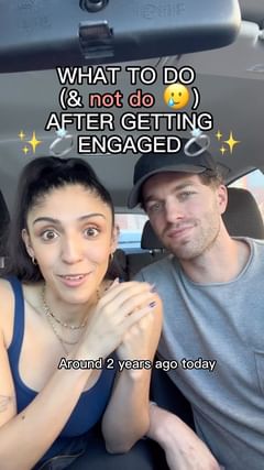 Instagram post by @withlovesabrinaflores for ZOLA. Caption reads: Celebrating Engagement Season with @Zola! it’s....