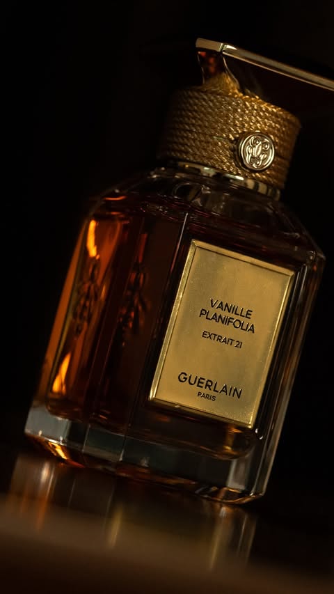 Instagram post by @benbrewster for Guerlain. Caption reads: [...] form: Vanille Planifolia from @guerlain.....
