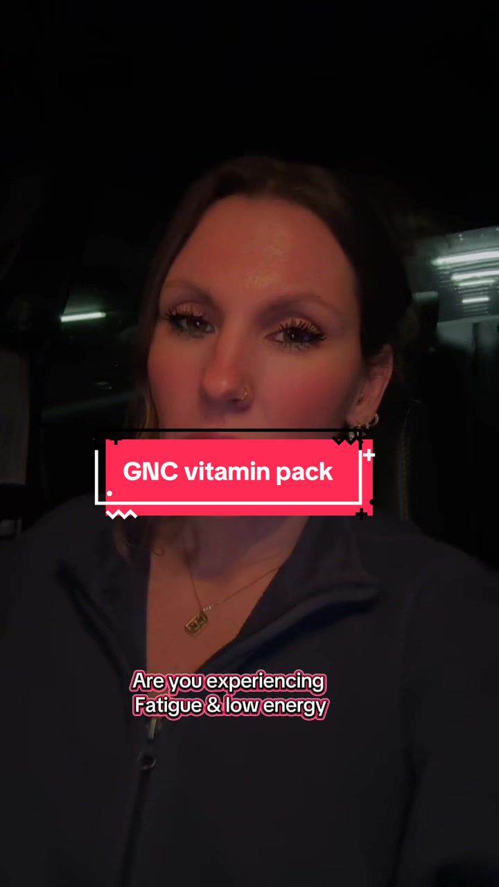 TikTok post by @brittssney for GNC. Caption reads: [...] #vitaminsforwomen #vitamins #wellness @GNC....
