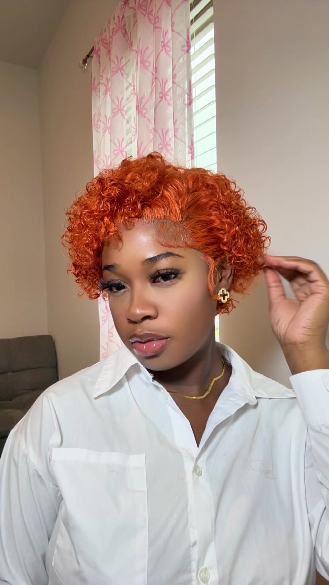 TikTok post by @_diggybanna for Lumiere. Caption reads: [...] Day 28 of 31 Days of wig content🥰🥰....