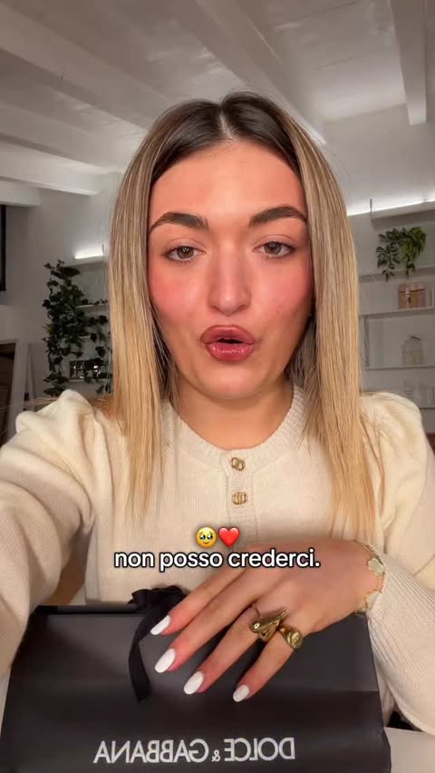 Instagram post by @irene.foramiglio for Dolce&Gabbana. Caption reads: sono a dir poco lusingata🥹✨
Grazie!....