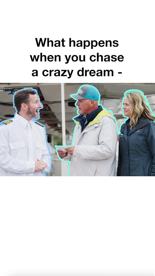 Instagram post by @heyfeifer for Entrepreneur. Caption reads: Family dreams, sunset cruises, and a Delaware....