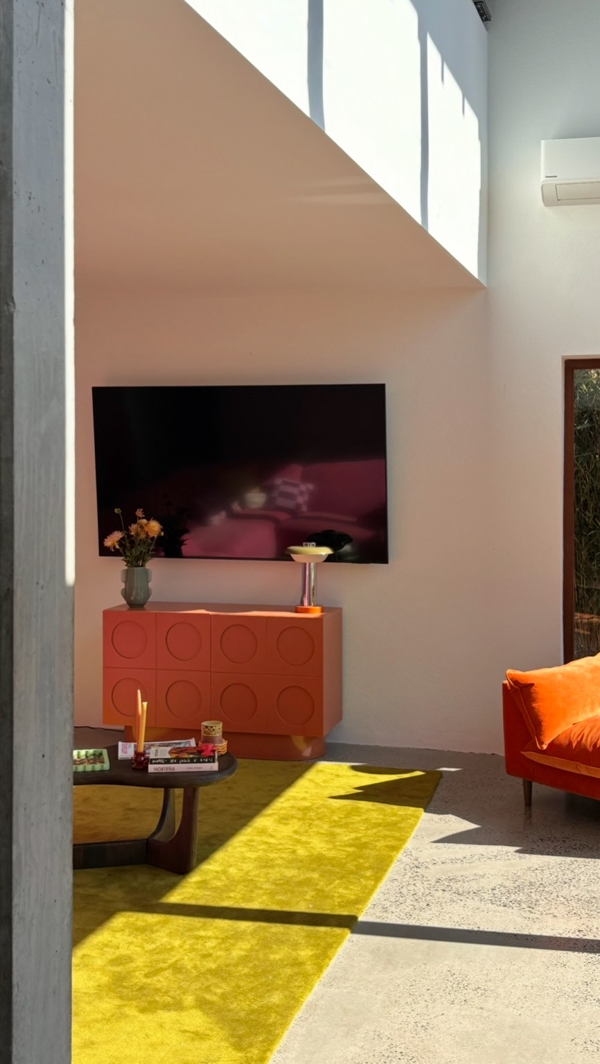 Instagram post by @lanawilman for MADE.com. Caption reads: AD POV: I invite you to come to my house and you....