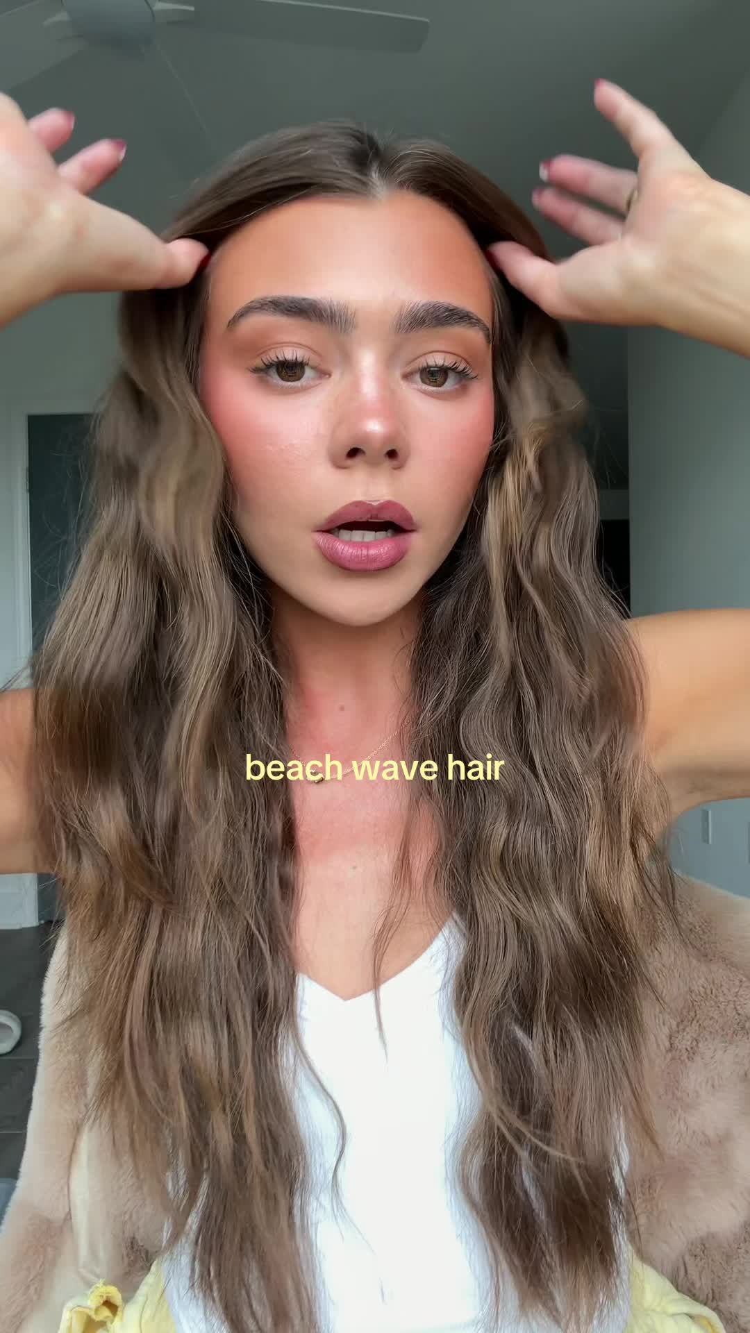 TikTok post by @alliegoldasich for Blake Brown. Caption reads: [...] just screams summer 🌊🍉🧜🏽‍♀️ @Blake Brown....