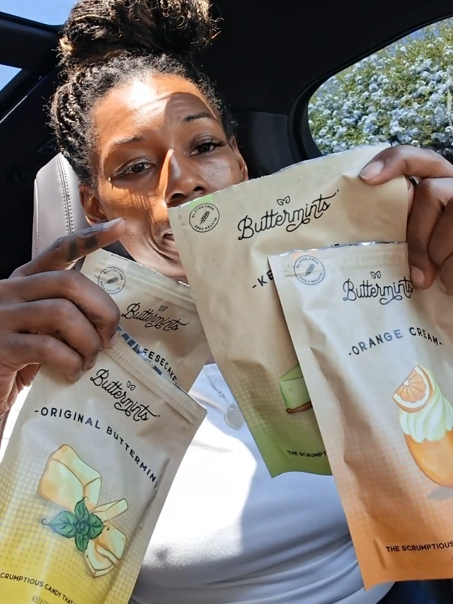 TikTok post by @muvajenna for Buttermints. Caption reads: [...] but don’t want a heavy snack, these....