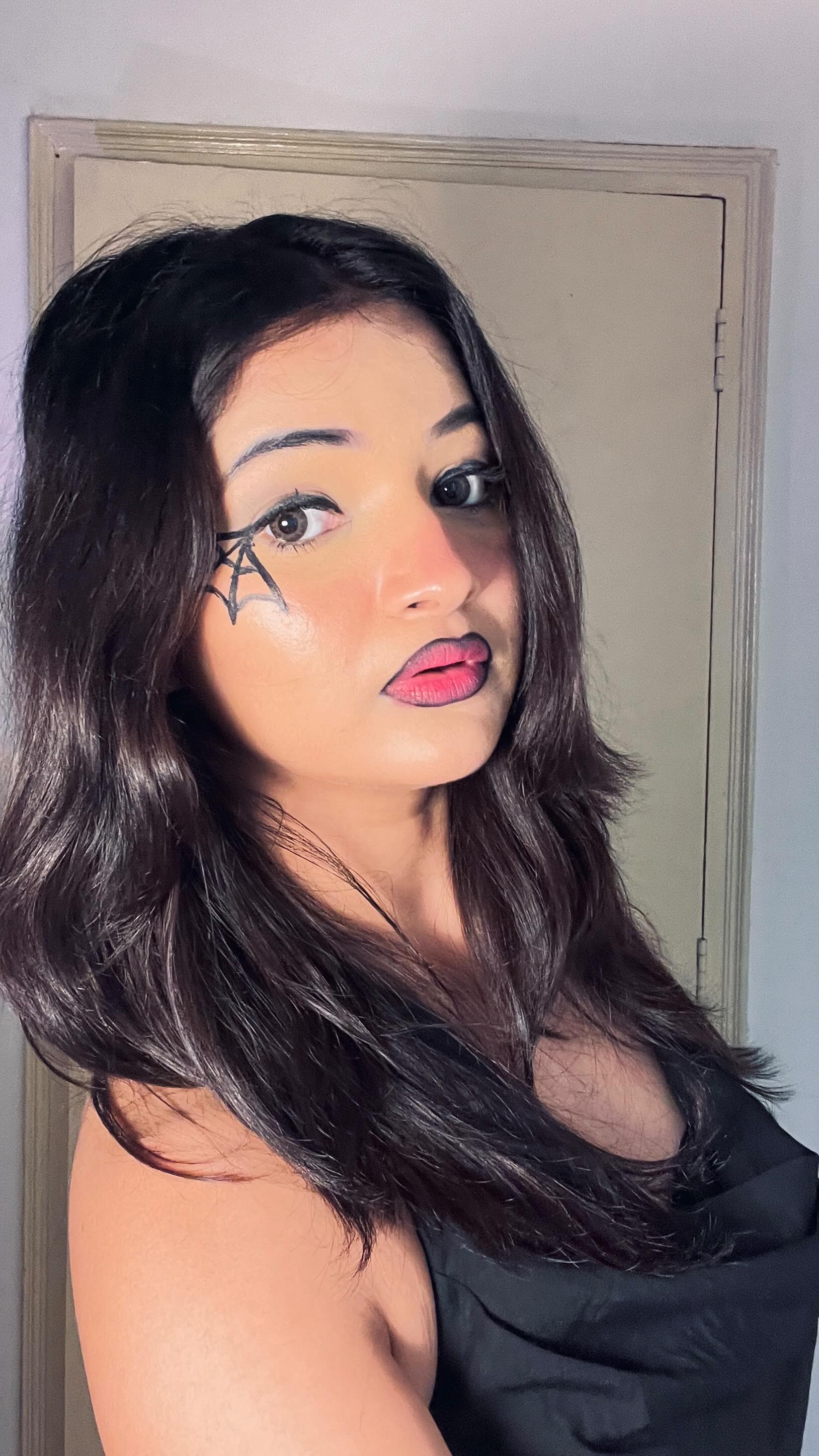 Instagram post by @diksha_dixitt for Aqualens. Caption reads: ✨ From sweet to spooky 👀💀
This Halloween, let....