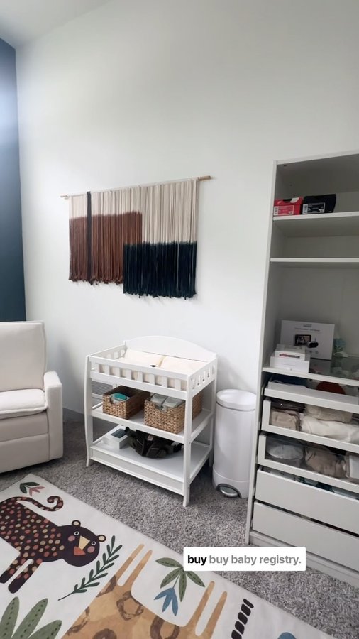 Instagram post by @yvettecorinne for buybuy BABY. Caption reads: [...] how easy it is to set one up with....