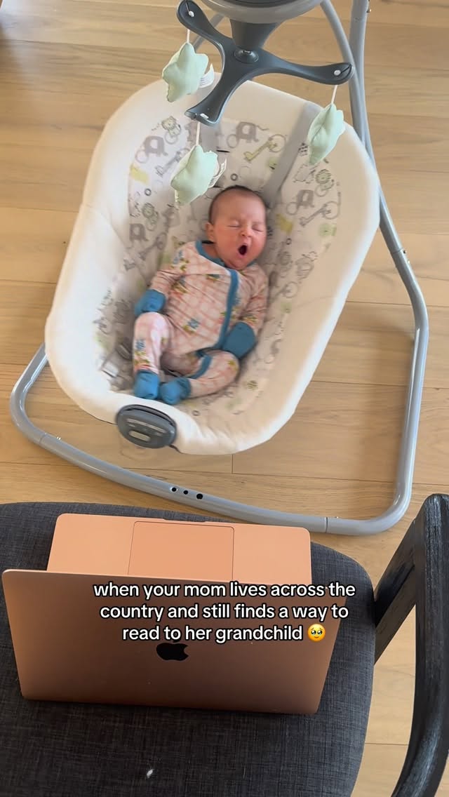 Instagram post by @misha__bell for Graco. Caption reads: Even though my mom lives across the country. She....
