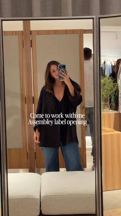Instagram post by @jessiikawilson for Assembly Label. Caption reads: [...] look inside the newly reimagined....