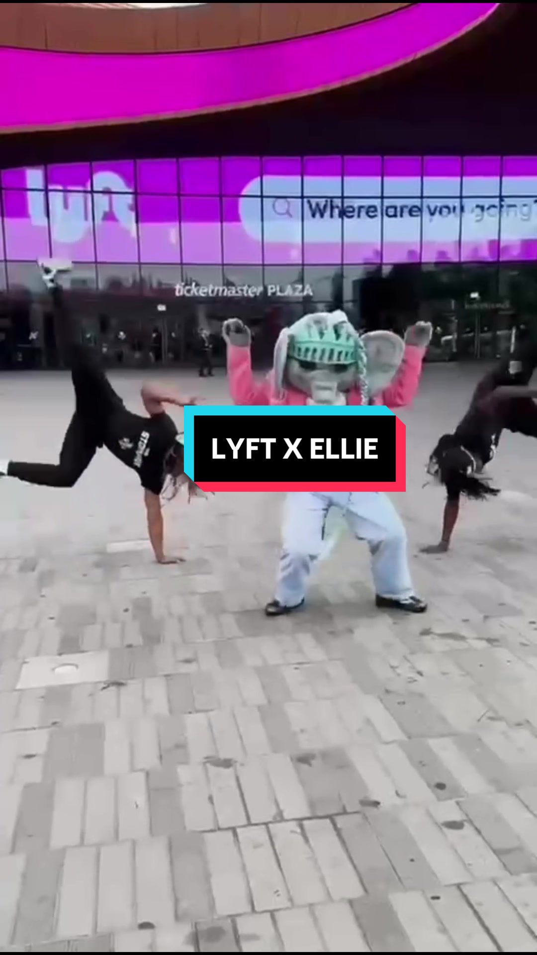TikTok post by @bigellieliberty for Lyft. Caption reads: It's the semifinals and you know your girl is BUSY....