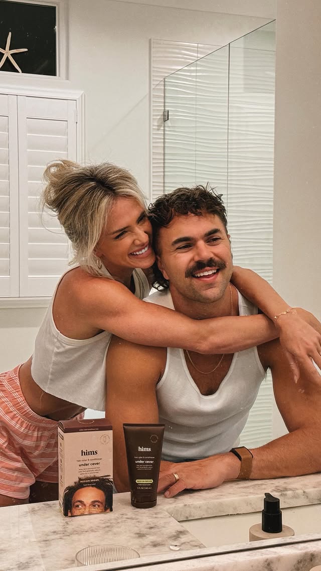 Instagram post by @joandkemp for hims. Caption reads: [...] my man a little makeover 🤪👨🏻 with @hims....