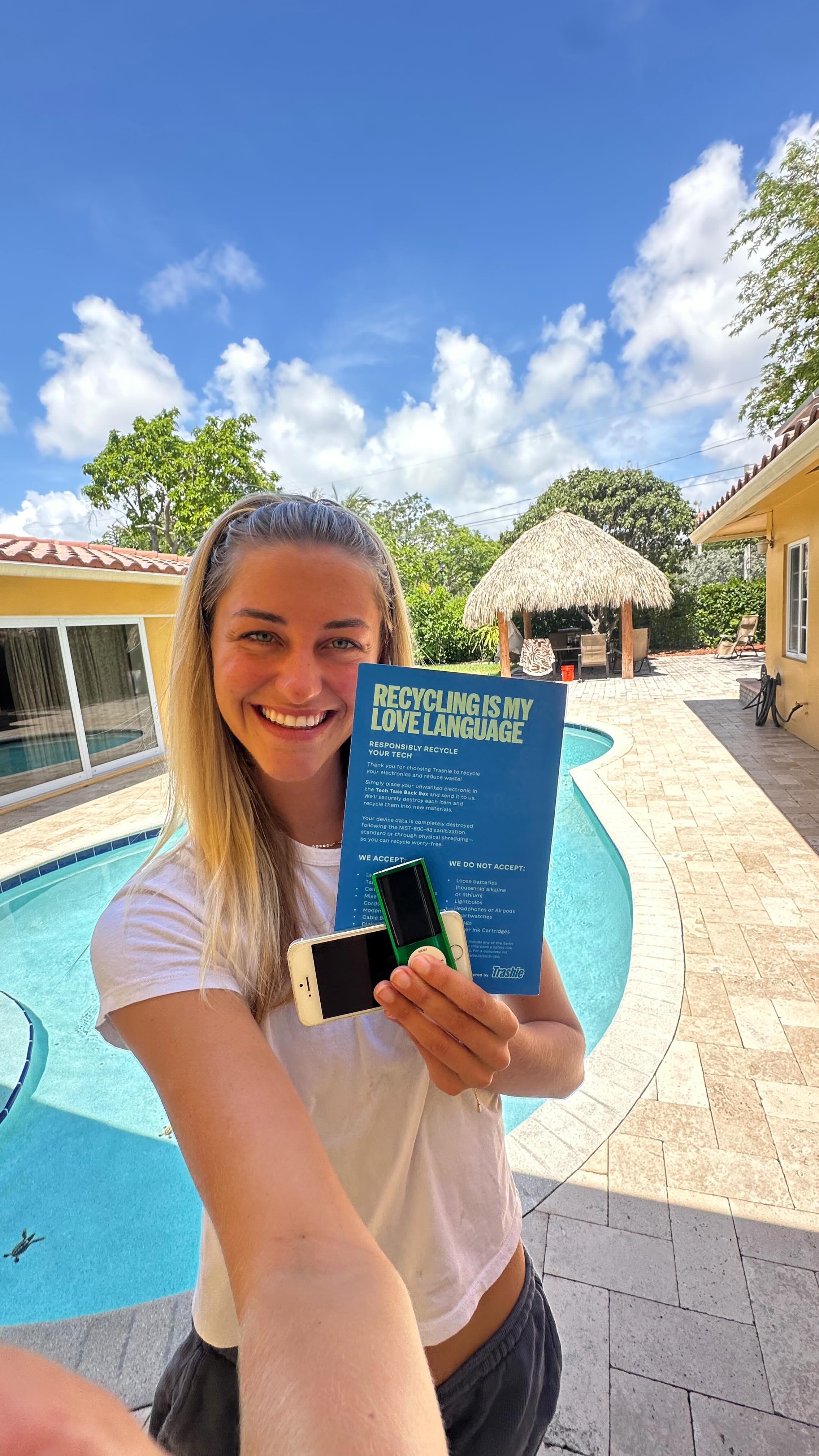 Instagram post by @camillapavann for Trashie. Caption reads: these have been sitting in the corner of my room....