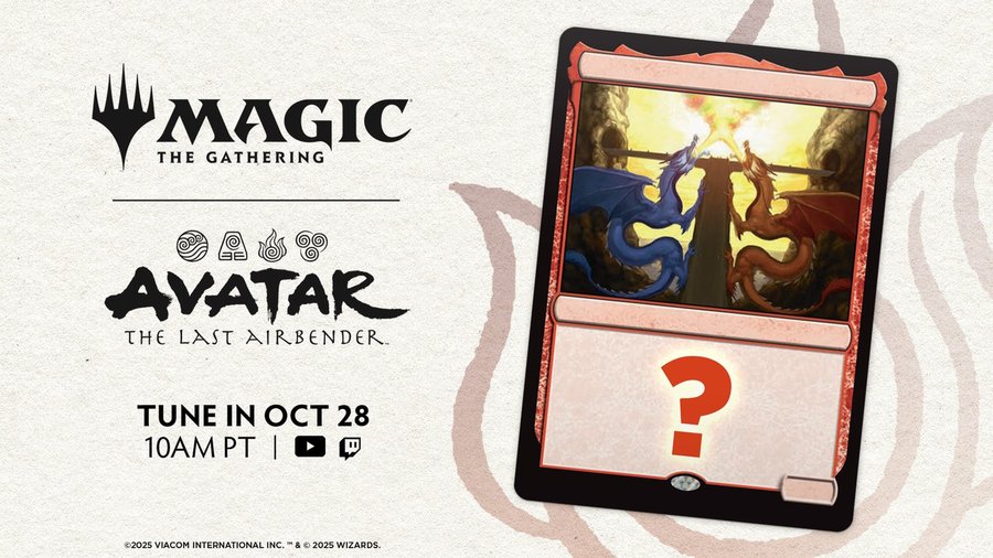 Instagram post by @avatarlegends for Magic: The Gathering. Caption reads: Water. Earth. Fire. Air. The four nations are....