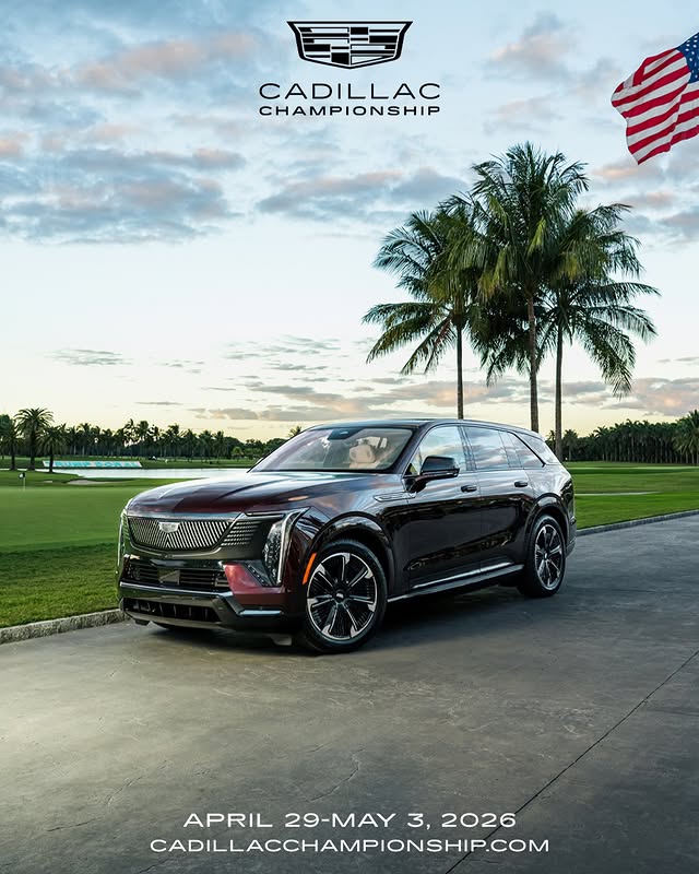 Instagram post by @trumpdoral for Cadillac. Caption reads: [...] returns! We are thrilled to welcome....