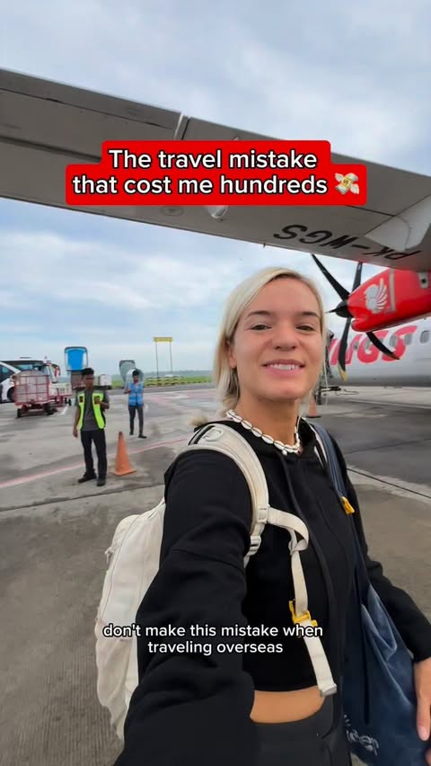 Instagram post by @abbietravelin for Simify. Caption reads: [...] your 2026 travels, add @travelwithsimify to....