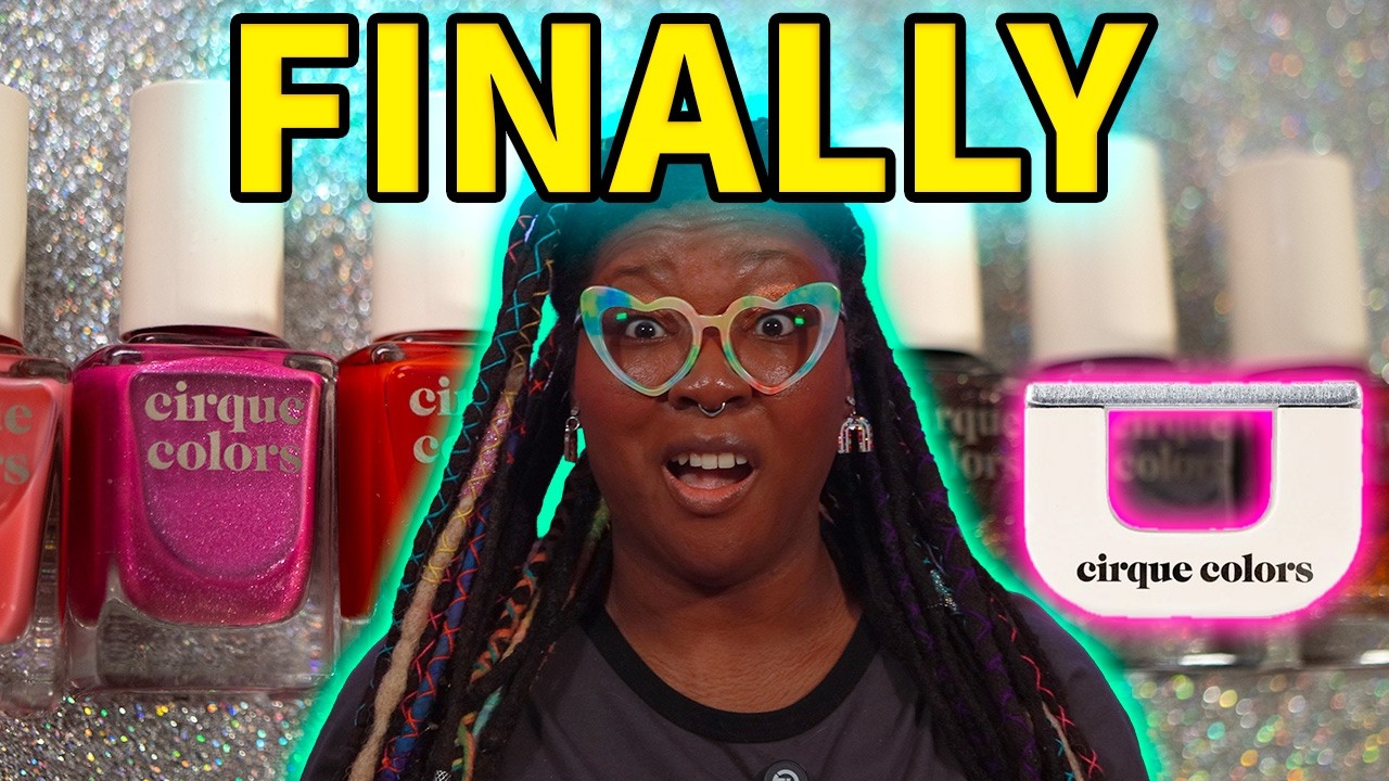 YouTube post by @NicoleLovesNails for Beyond Polish. Caption reads: Cirque Colors Legend Of The Fire Horse & Femme....