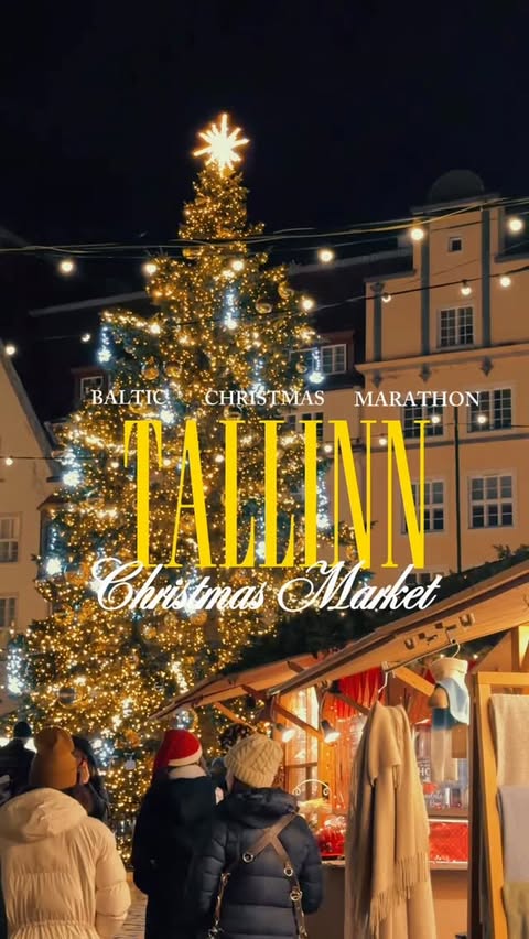 Instagram post by @teretallinn for airBaltic. Caption reads: Baltic Christmas Marathon – Stop #3 (or should....