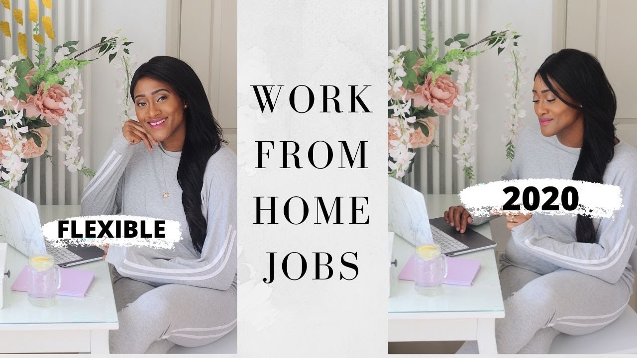 YouTube post by @BibianaYettyVlogs for Channel Mum. Caption reads: 10 FLEXIBLE WORK FROM HOME JOBS THAT PAY WELL 2020....
