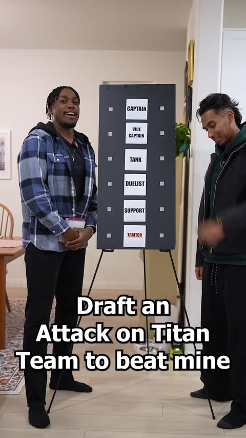 Instagram post by @shonenshowdown for Crunchyroll. Caption reads: Attack on Titan Draft! @kumar_sutra #aot....