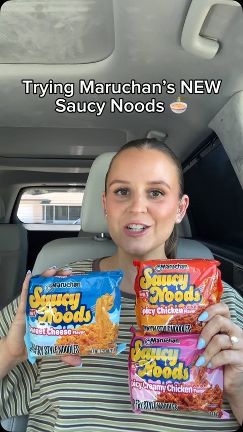 Instagram post by @kayleigh__eats for Maruchan. Caption reads: #MaruchanPartner Your summer noodle obsession has....