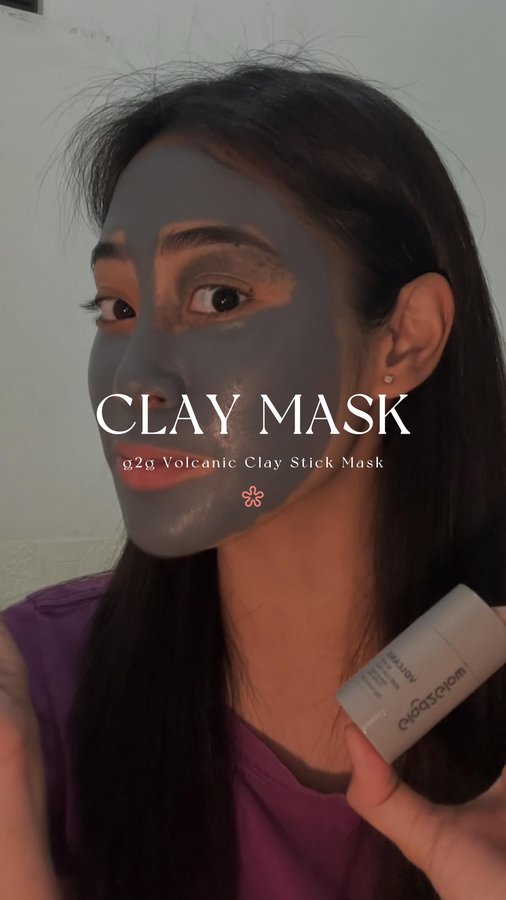 Instagram post by @lhouiseque for Glad2Glow Philippines. Caption reads: No more ouchy ouchy sa g2g #claystick....