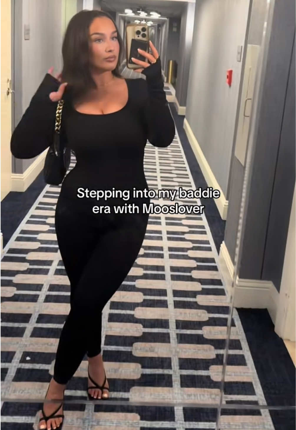 TikTok post by @lifewithameilia for MOOSLOVER. Caption reads: ❤️‍🔥SIZE UK 12/M - HEIGHT 5ft 1❤️‍🔥 Everyone....