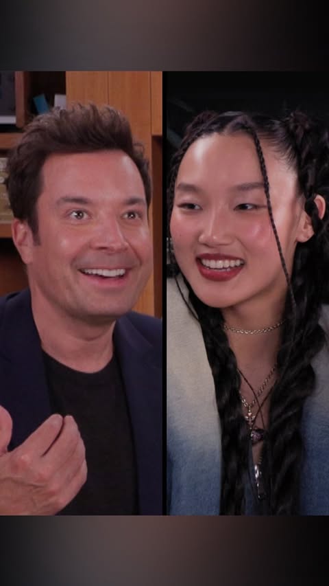 Instagram post by @jimmyfallon for State Farm. Caption reads: [...] are so 어리버리! Watch the full episode of State....