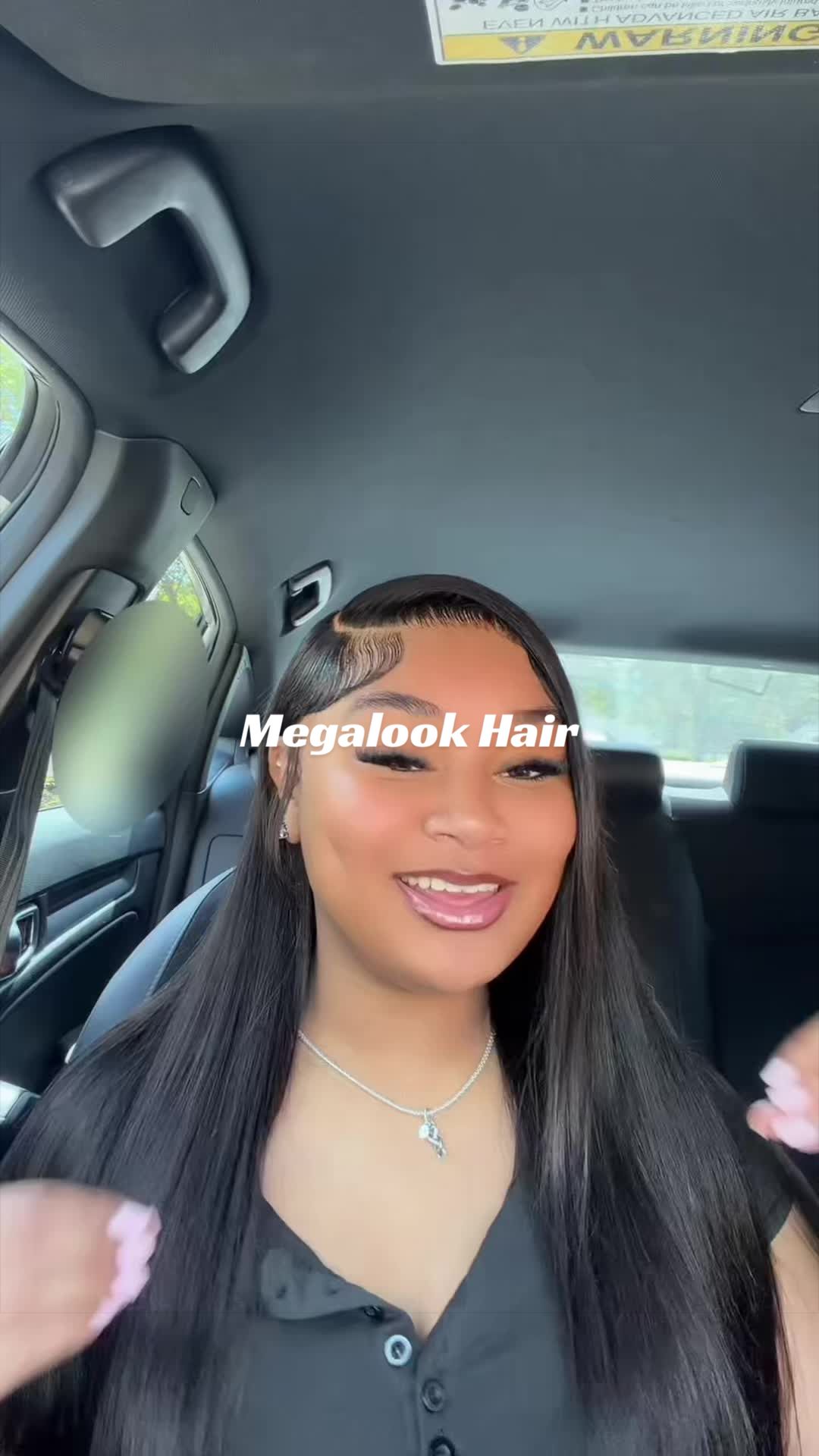 TikTok post by @simplyprettyy for Megalook. Caption reads: [...] to a good lace!😍😭 hd lace wig from....