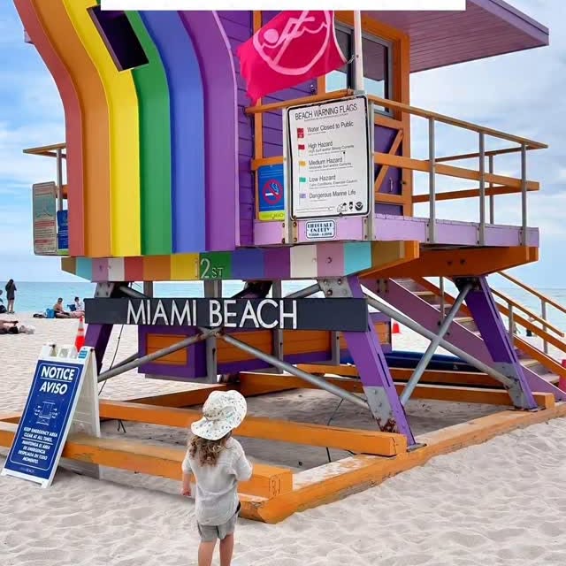 Instagram post by @parenthood.adventures for VISIT FLORIDA. Caption reads: Full Miami itinerary 👇🏻 

When visiting Florida....