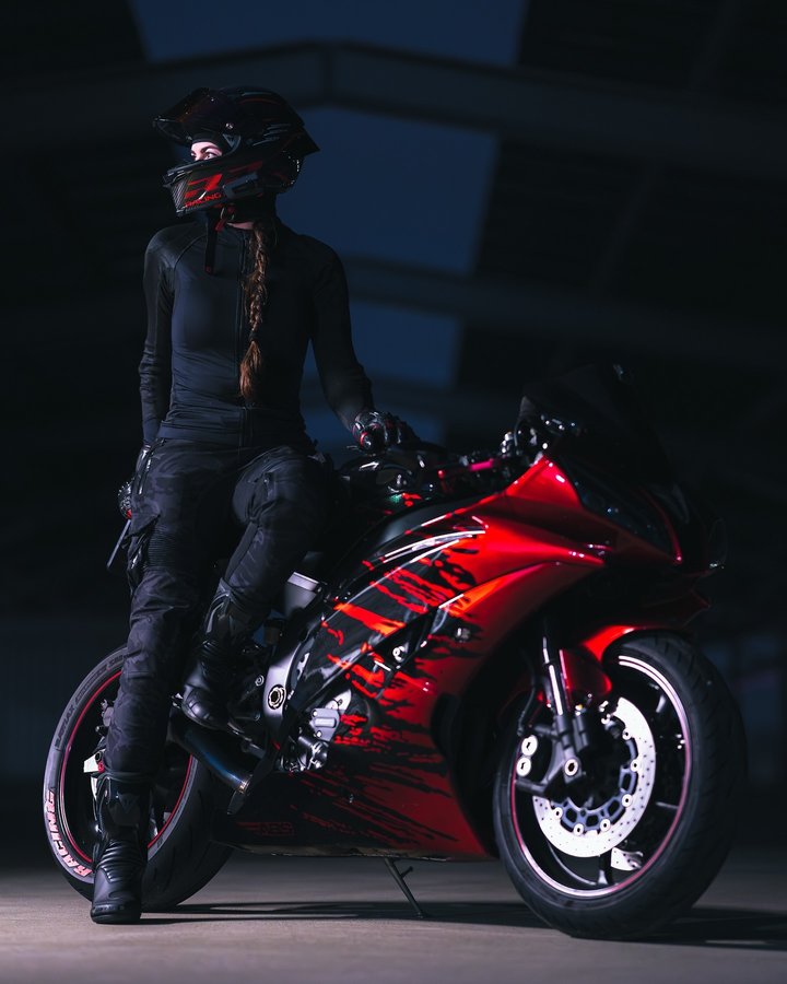 Instagram post by @donnaschins for ABS Fairings. Caption reads: Missing these type of nights ✨ 

In need of new....