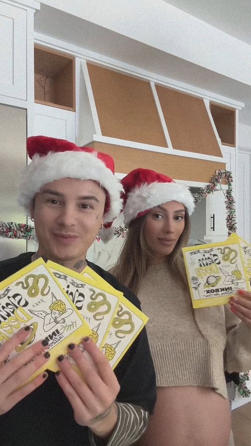 Instagram post by @jessesulli for Inkbox. Caption reads: #ad I love how she thought about meaning behind....