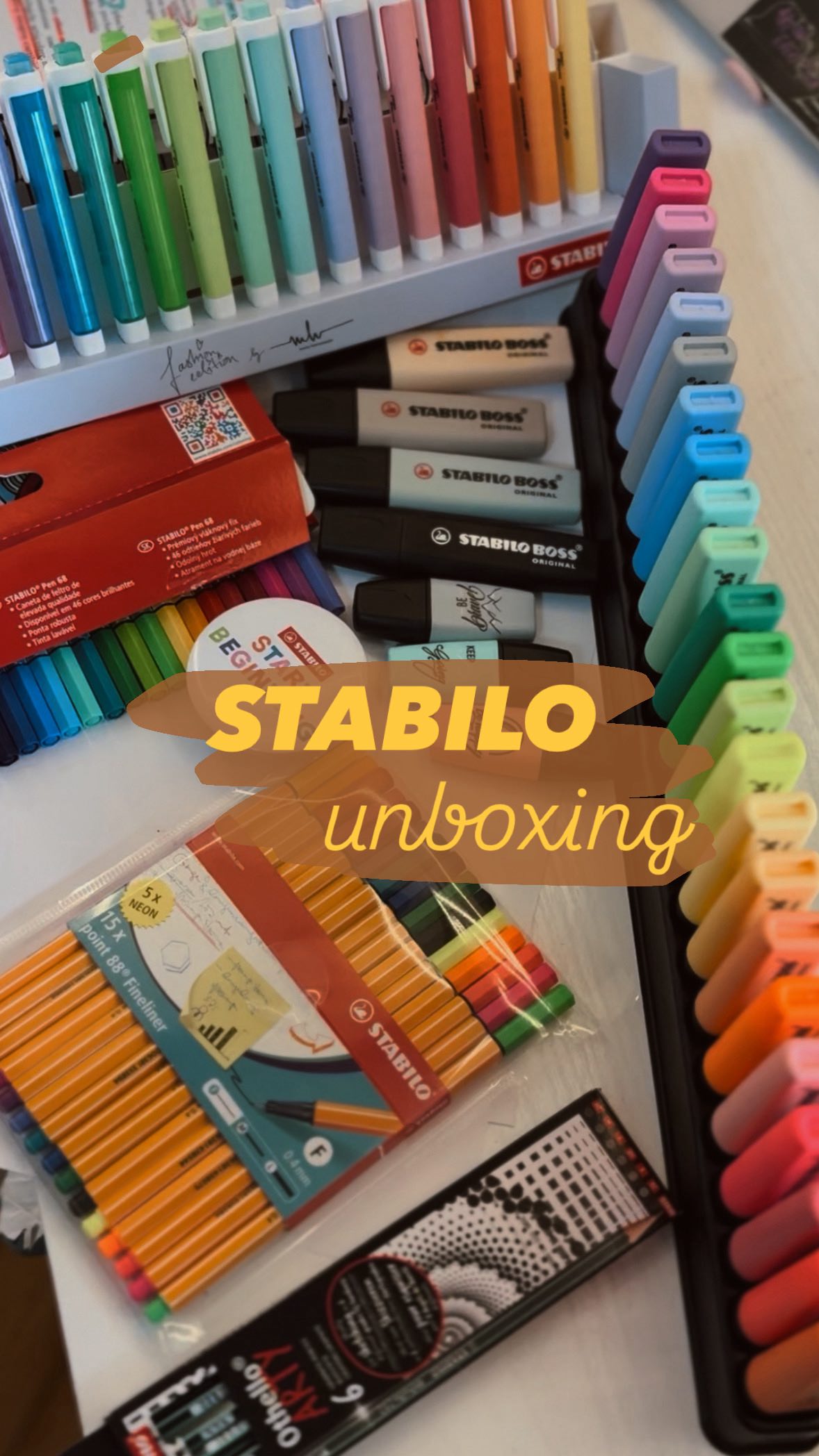 Instagram post by @girl_in_white_coat_ for STABILO. Caption reads: #gifted The @stabiloromania has been there at the....