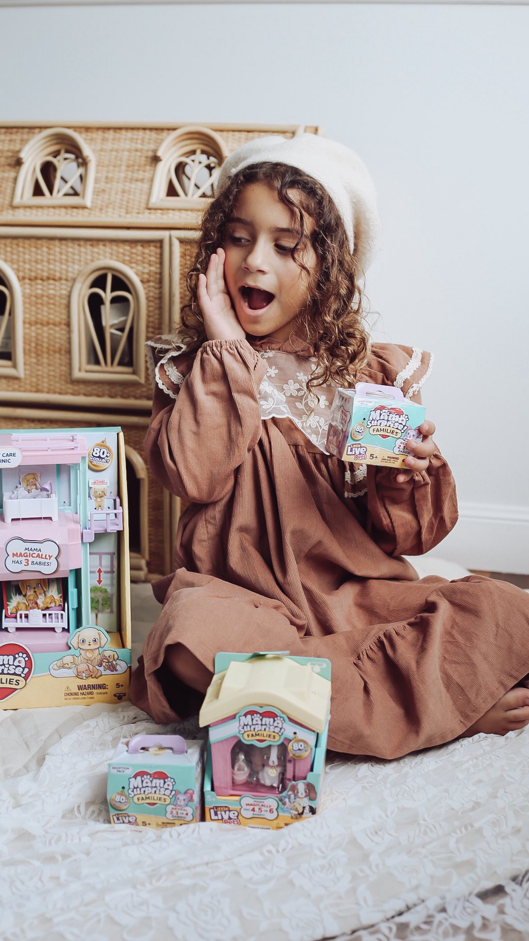 Instagram post by @mamma_and_us for The Connect Agency. Caption reads: Vee is having so much fun with the new Little Live....