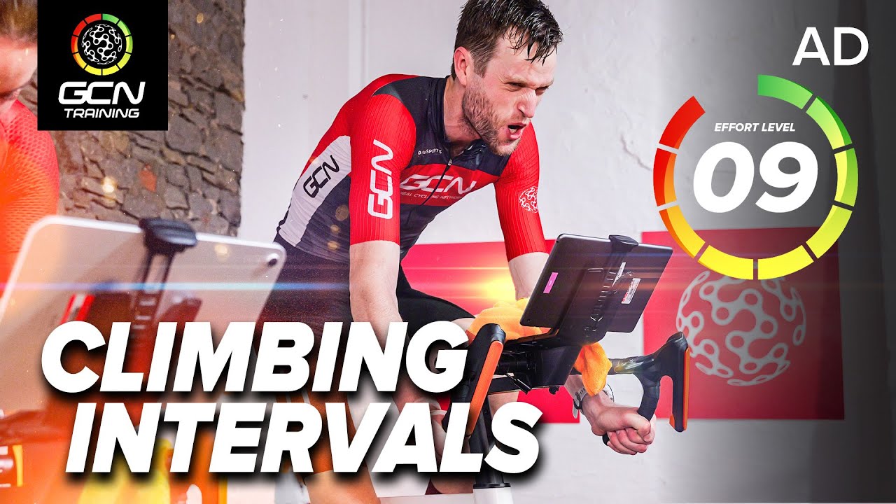 YouTube post by @GCNTraining for Zwift. Caption reads: [...] final summit! 🤝 In collaboration with:....