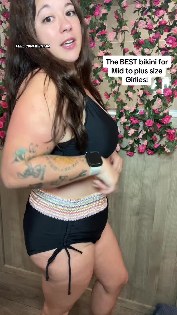 TikTok post by @just_heather_marie for Jellywood. Caption reads: [...] made to look good on ALL bodies! 😍....
