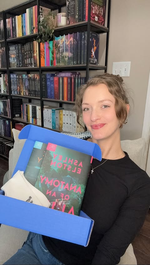 Instagram post by @emma.halbrook.reads for BookoftheMonth. Caption reads: My January @bookofthemonth picks are making sure I....