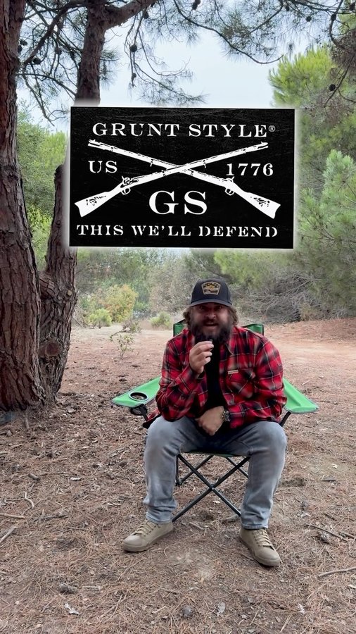 Instagram post by @brandon.wenerd for Grunt Style. Caption reads: [...] let the cold weather ruin your style,....