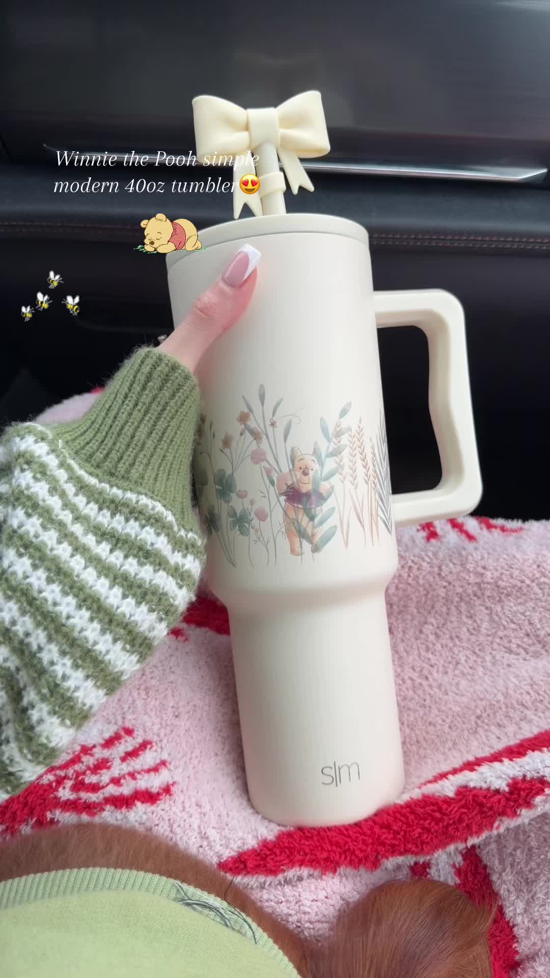 TikTok post by @findsbyjazz for Simple Modern. Caption reads: [...] #winniethepooh #poohtumbler #simplemodern....