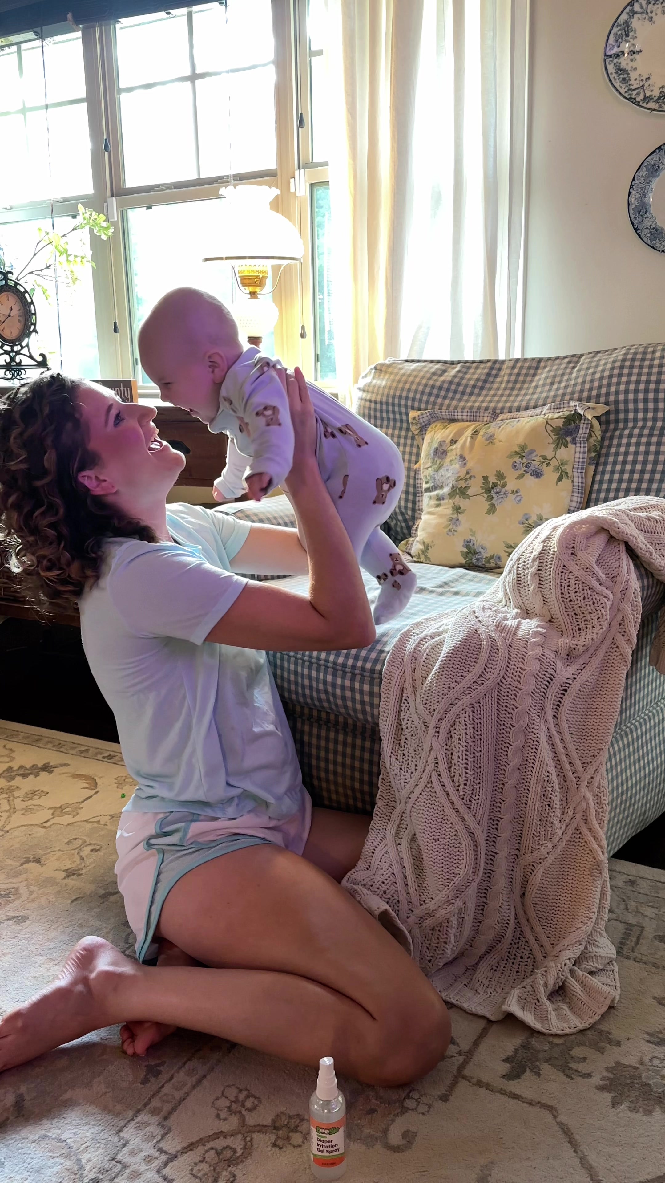 TikTok post by @kaleighstevenss for Boogie Wipes. Caption reads: Diaper irritation and rash is no fun! ❌🙅‍♀️I love....