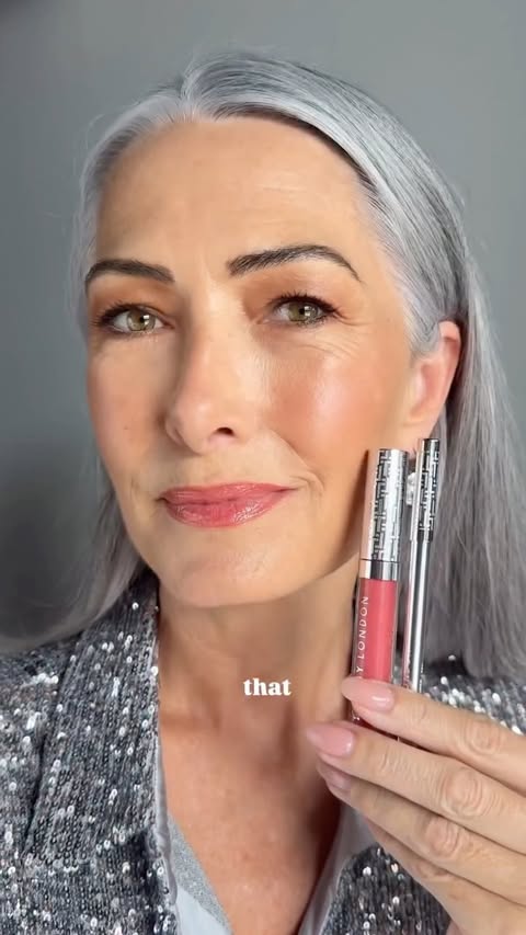 Instagram post by @thesilverlining_1970 for Trinny London. Caption reads: [...] for mature dry and dehydrated lips,....